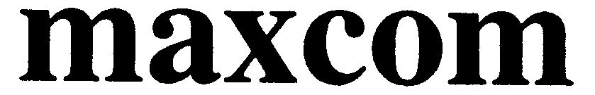 Trademark Logo MAXCOM