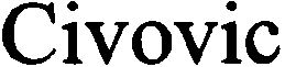 Trademark Logo CIVOVIC