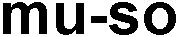 Trademark Logo MU-SO