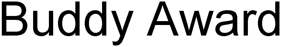 Trademark Logo BUDDY AWARD