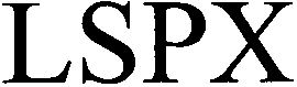 Trademark Logo LSPX