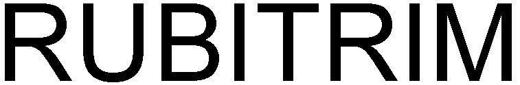 Trademark Logo RUBITRIM