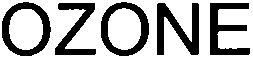 Trademark Logo OZONE