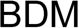 Trademark Logo BDM