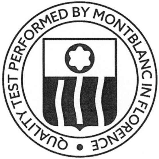 Trademark Logo QUALITY TEST PERFORMED BY MONTBLANC IN FLORENCE