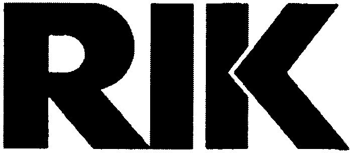 Trademark Logo RIK