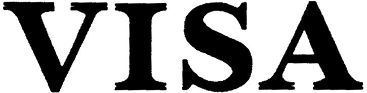 Trademark Logo VISA