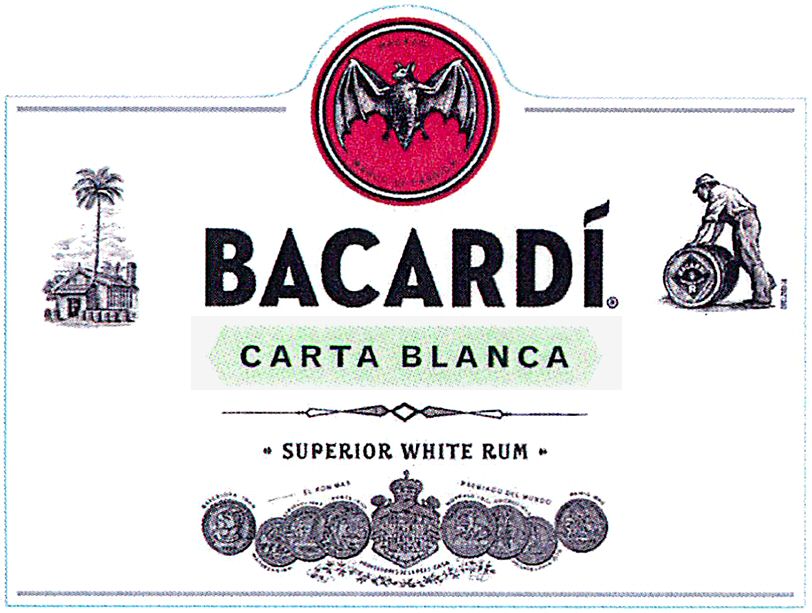 Trademark Logo BACARDI CARTA BLANCA SUPERIOR WHITE RUM