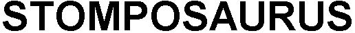 Trademark Logo STOMPOSAURUS