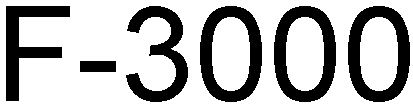 Trademark Logo F-3000
