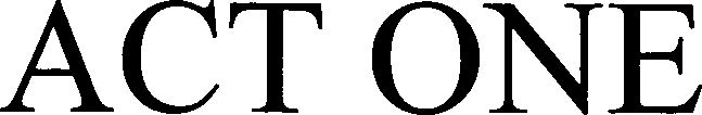 Trademark Logo ACT ONE