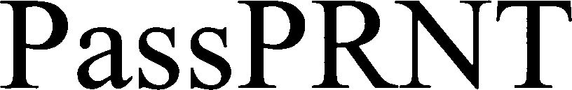 Trademark Logo PASSPRNT