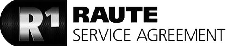 Trademark Logo R1 RAUTE SERVICE AGREEMENT