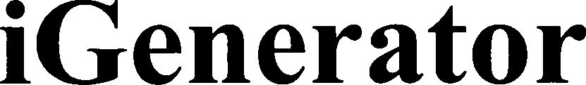 Trademark Logo IGENERATOR