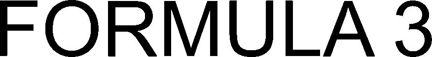 Trademark Logo FORMULA 3