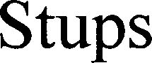 Trademark Logo STUPS