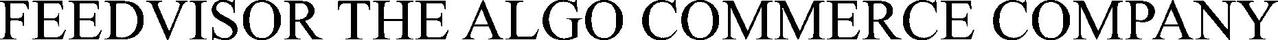 Trademark Logo FEEDVISOR THE ALGO COMMERCE COMPANY