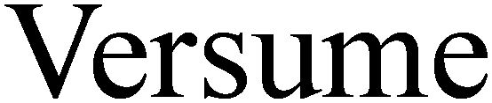 Trademark Logo VERSUME