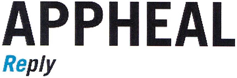 Trademark Logo APPHEAL REPLY
