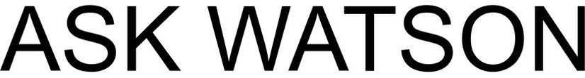 Trademark Logo ASK WATSON