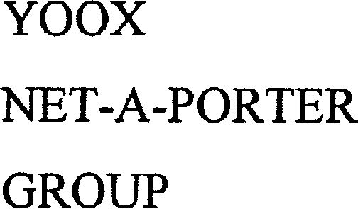 Trademark Logo YOOX NET-A-PORTER GROUP