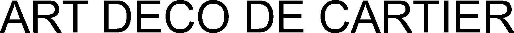Trademark Logo ART DECO DE CARTIER