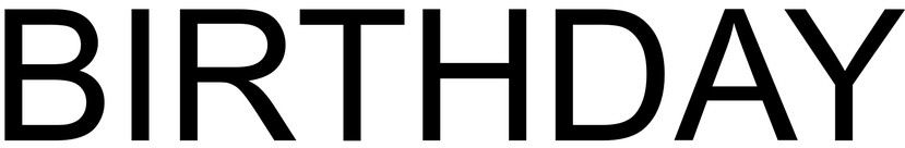 Trademark Logo BIRTHDAY