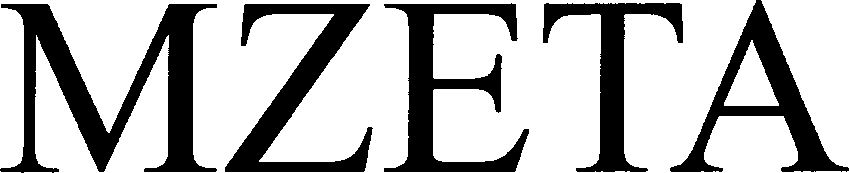 Trademark Logo MZETA