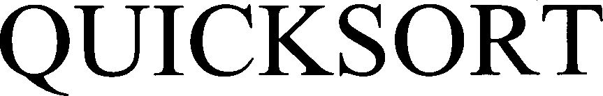 Trademark Logo QUICKSORT