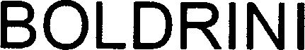 Trademark Logo BOLDRINI