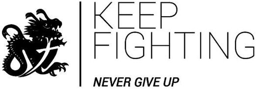 Trademark Logo KEEP FIGHTING NEVER GIVE UP