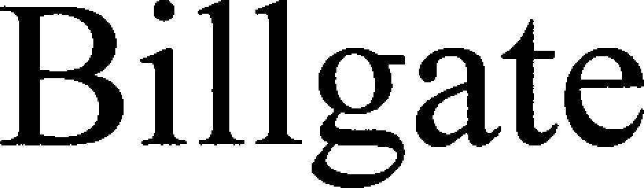 Trademark Logo BILLGATE