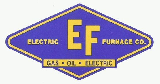 Trademark Logo ELECTRIC EF FURNACE CO. GAS · OIL · ELECTRIC