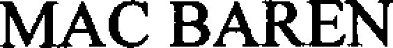 Trademark Logo MAC BAREN