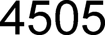 Trademark Logo 4505