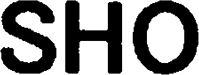 Trademark Logo SHO