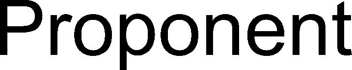 Trademark Logo PROPONENT