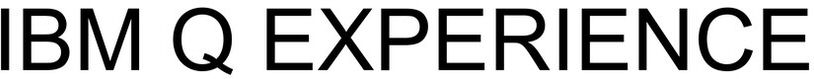 Trademark Logo IBM Q EXPERIENCE