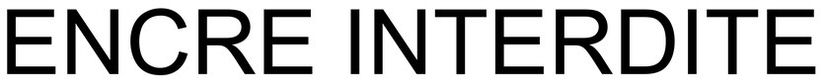 Trademark Logo ENCRE INTERDITE