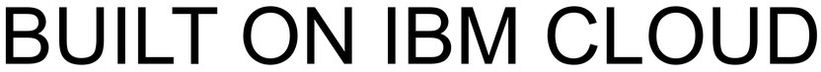Trademark Logo BUILT ON IBM CLOUD