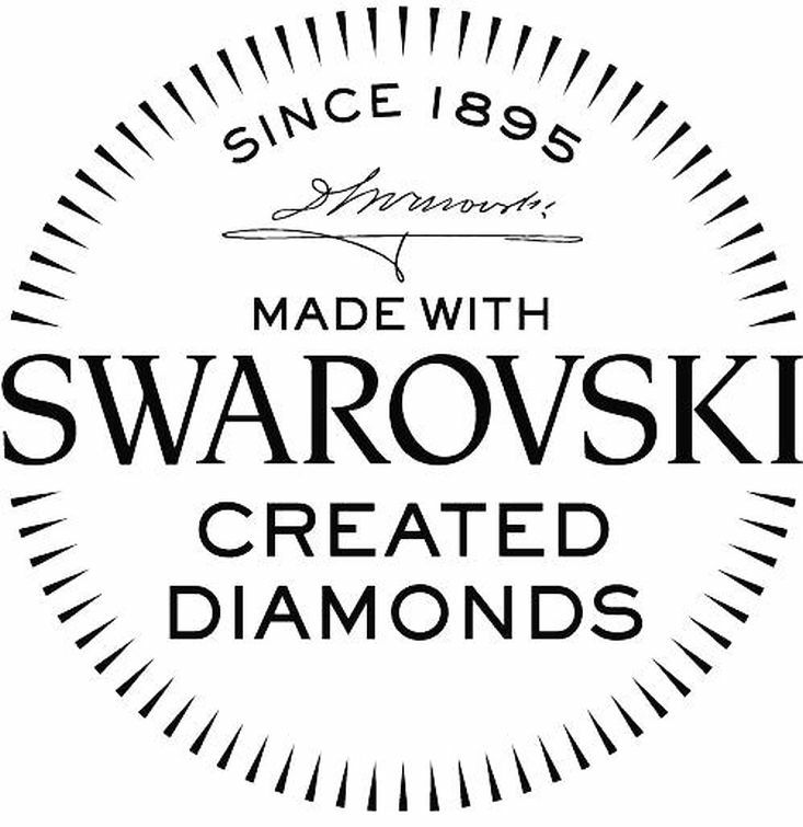 Trademark Logo MADE WITH SWAROVSKI CREATED DIAMONDS SINCE 1895