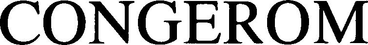 Trademark Logo CONGEROM