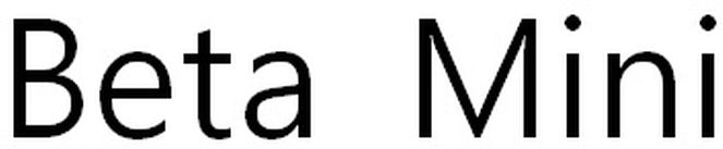 Trademark Logo BETA MINI