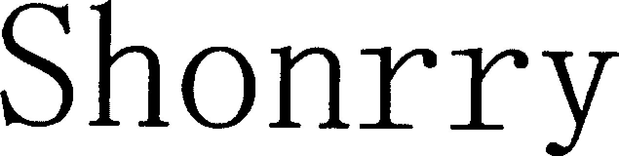 Trademark Logo SHONRRY