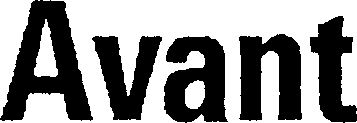 Trademark Logo AVANT
