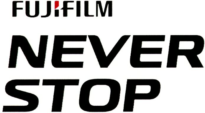 Trademark Logo FUJIFILM NEVER STOP