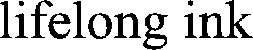 Trademark Logo LIFELONG INK