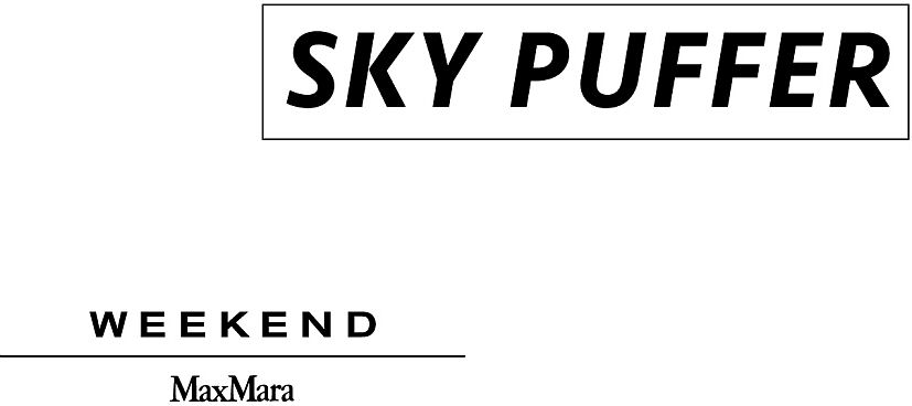 Trademark Logo SKY PUFFER WEEKEND MAXMARA