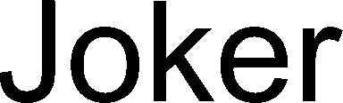 Trademark Logo JOKER