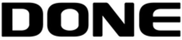 Trademark Logo DONE